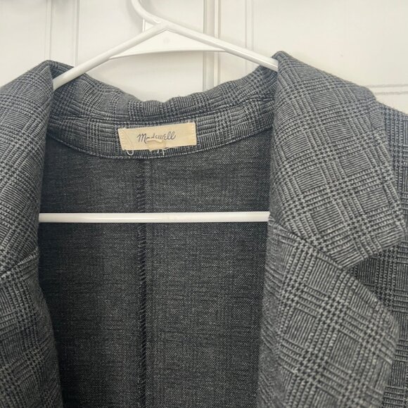 Madewell Oversized Knit Blazer in Glen Plaid - Picture 3 of 3